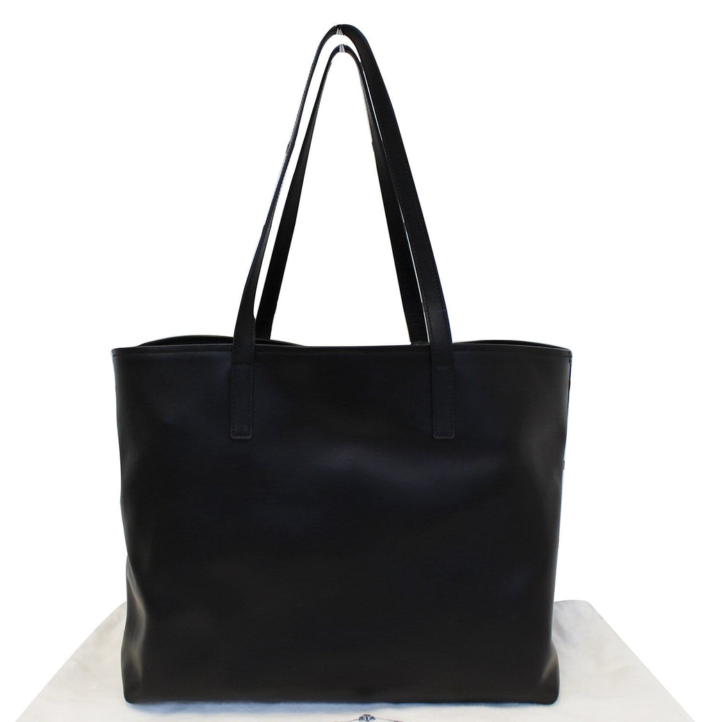 PRADA City Calf Leather Large Shopping Tote Shoulder Bag