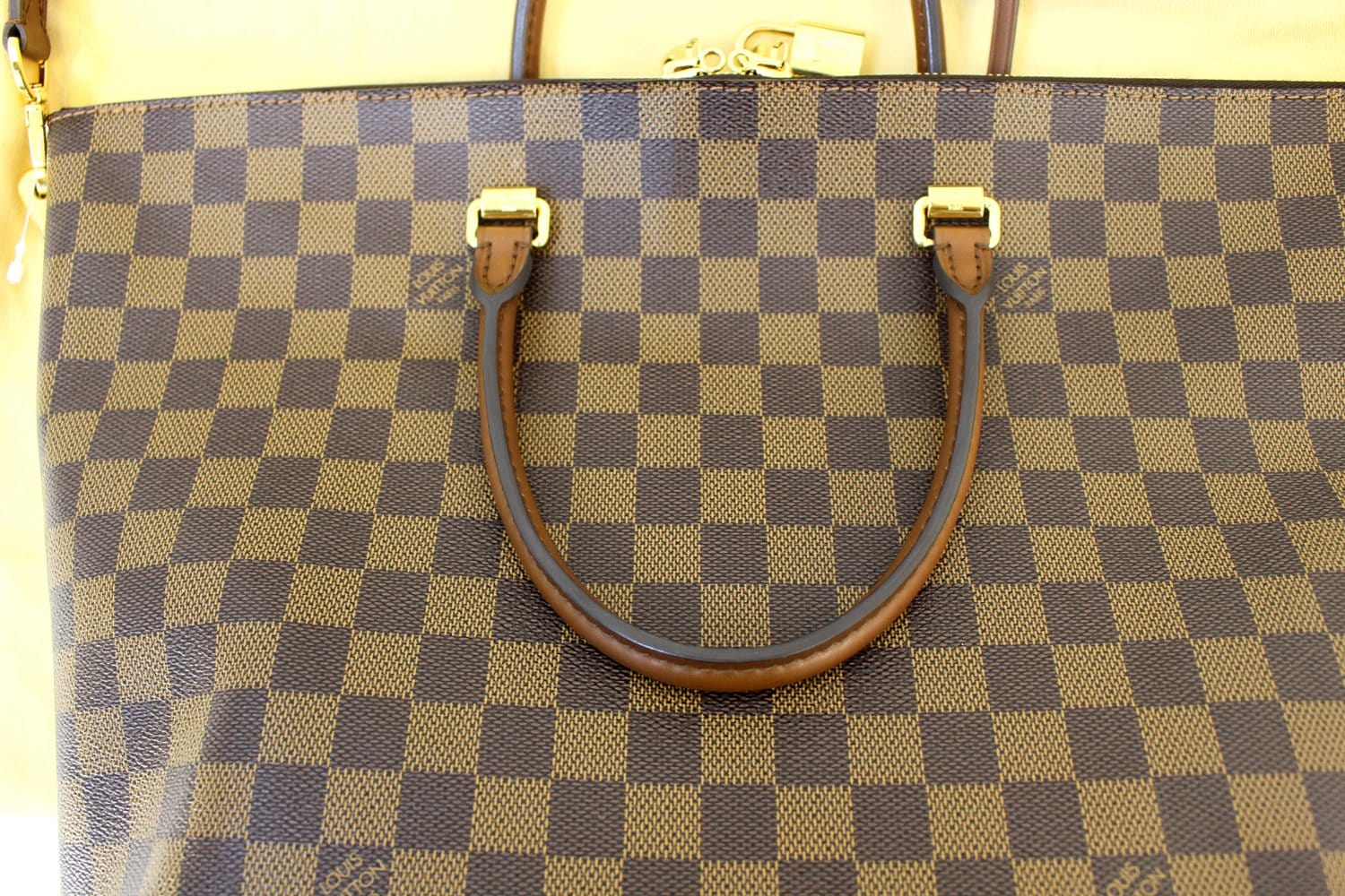 LOUIS VUITTON Belmont Damier Ebene Shoulder Handbag