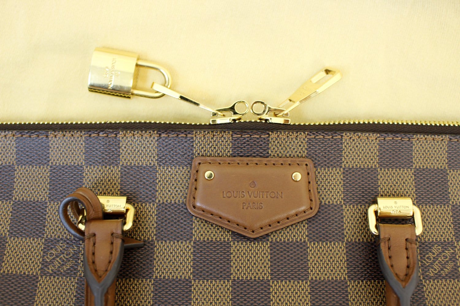 LOUIS VUITTON Belmont Damier Ebene Shoulder Handbag