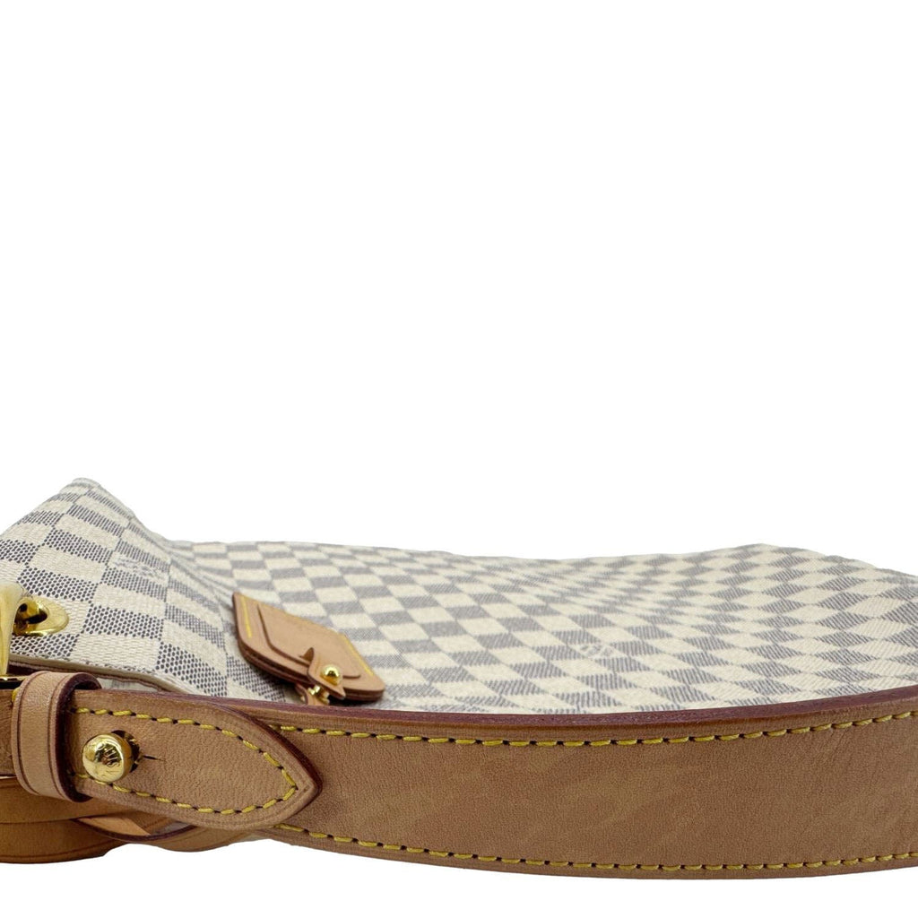 LOUIS VUITTON Graceful MM Damier Azur Hobo Shoulder Bag White