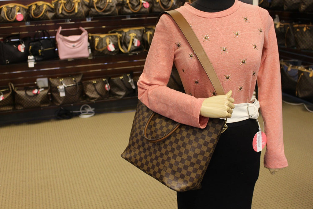 LOUIS VUITTON Belmont Damier Ebene Shoulder Handbag
