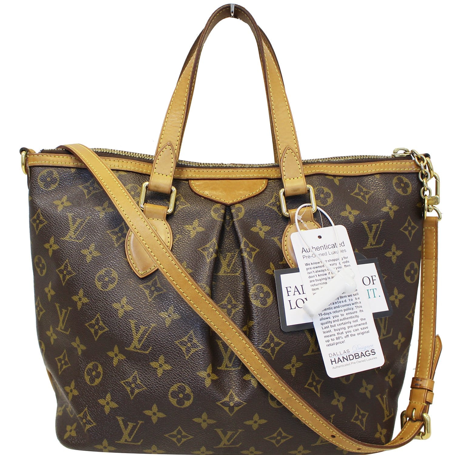 LOUIS VUITTON Monogram Canvas Palermo PM Brown Shoulder Bag