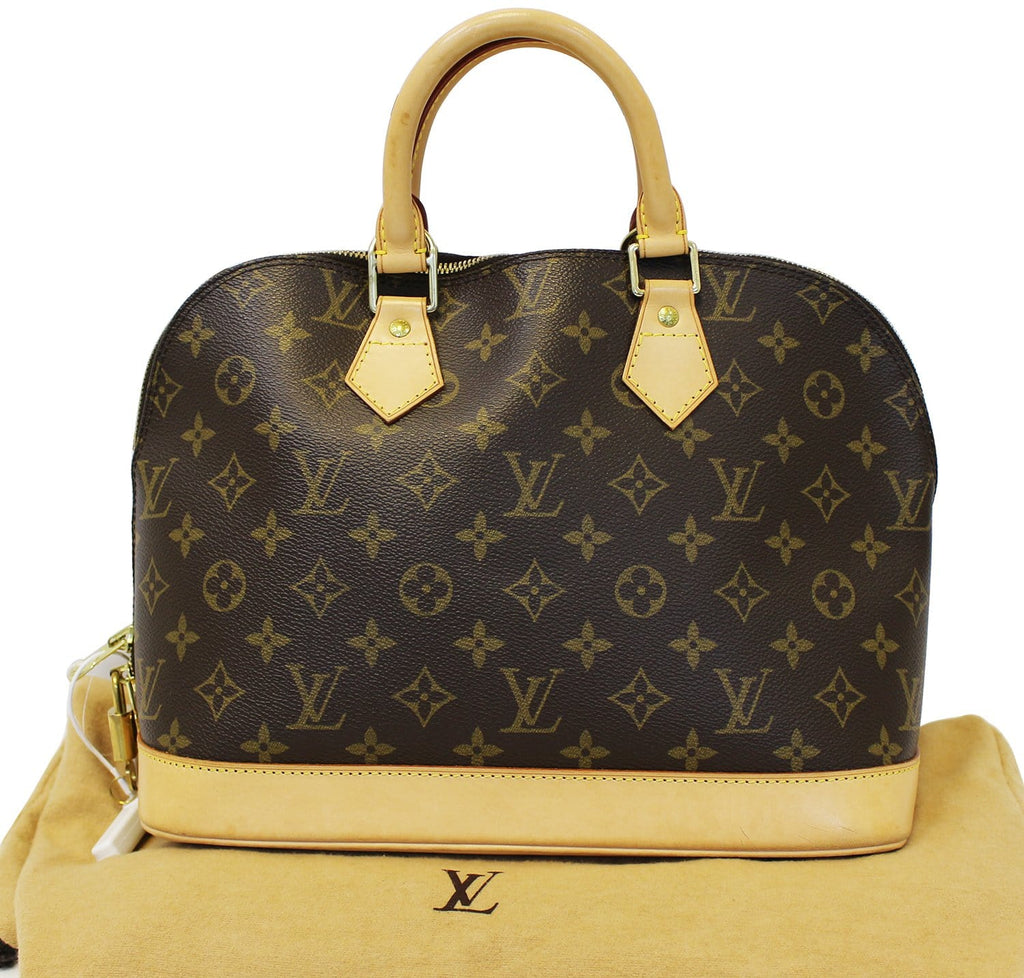 LOUIS VUITTON Monogram Canvas Alma Brown Handbag - 30% Off