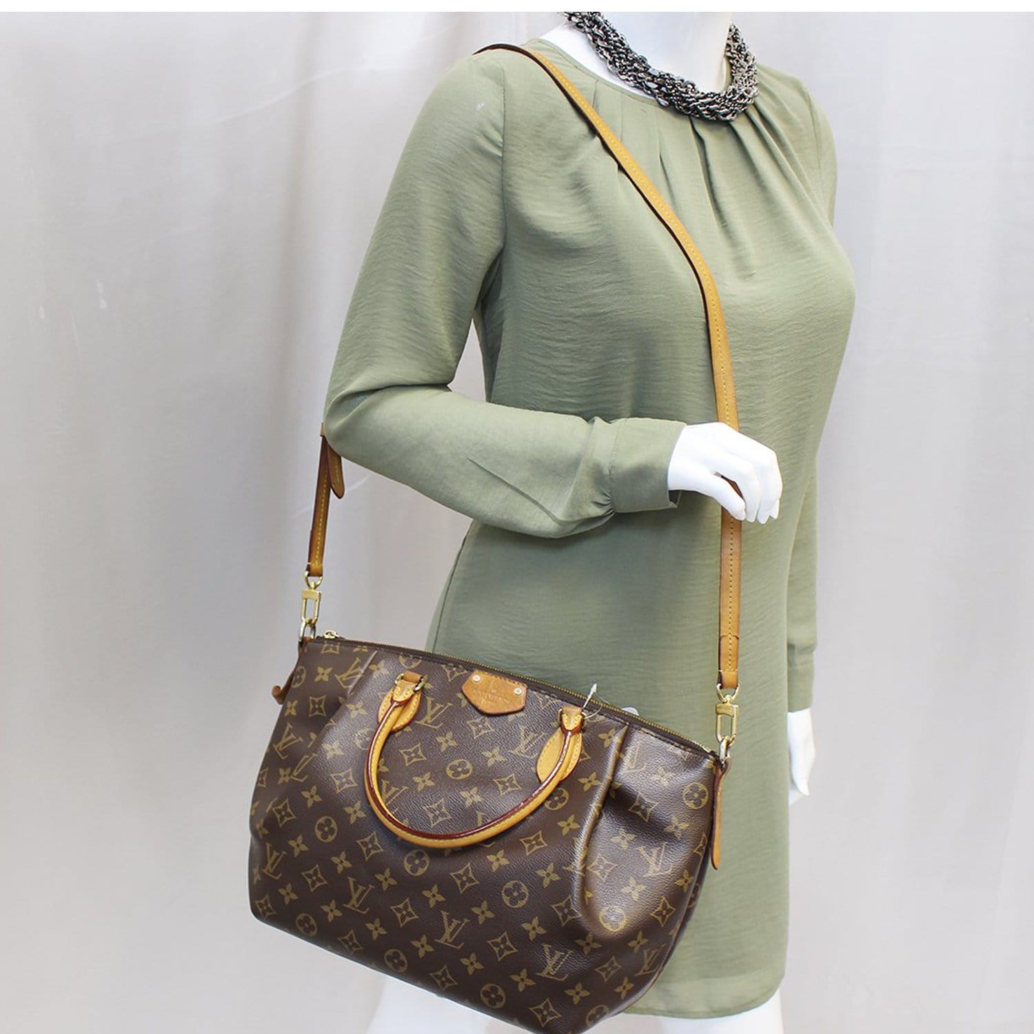 LOUIS VUITTON Monogram Canvas Turenne MM 2 Way Shoulder Bag