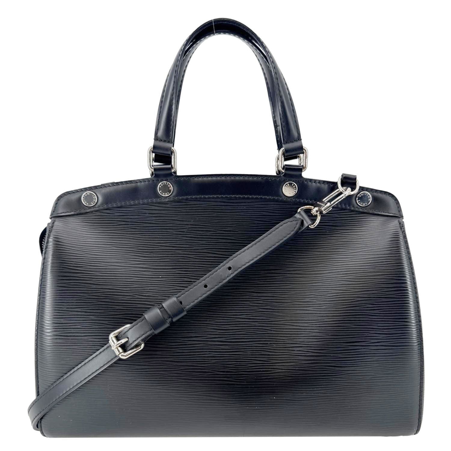 LOUIS VUITTON Brea MM Electric Epi Leather Shoulder Bag Black