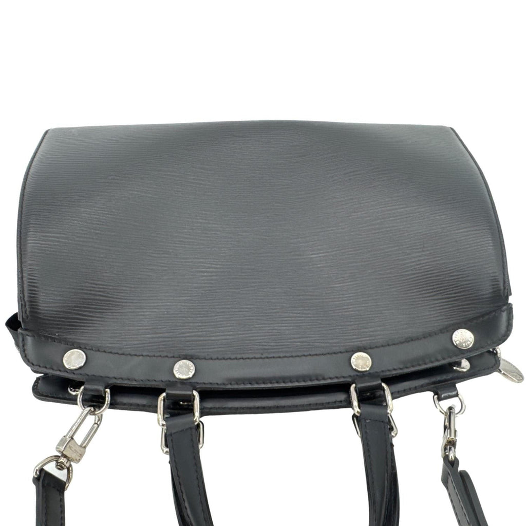LOUIS VUITTON Brea MM Electric Epi Leather Shoulder Bag Black