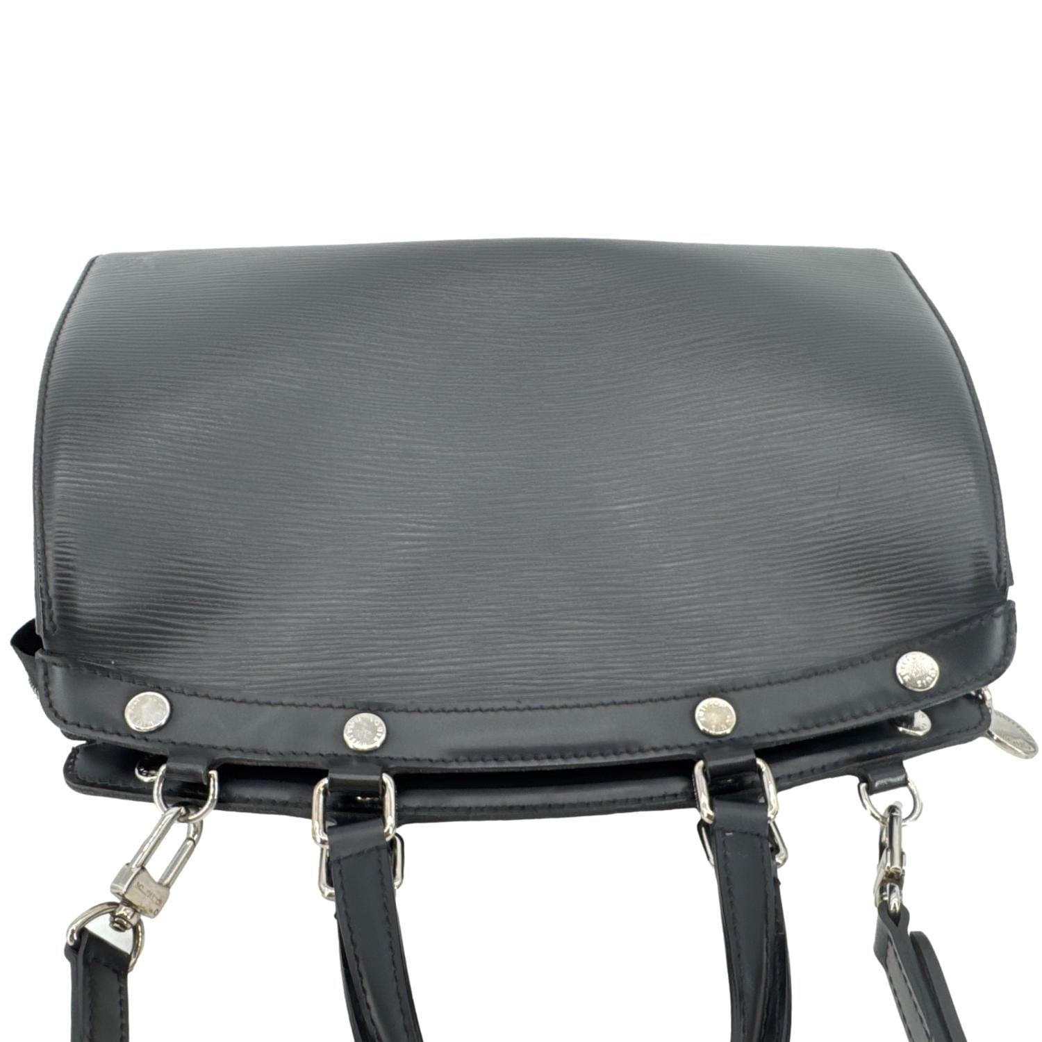 LOUIS VUITTON Brea MM Electric Epi Leather Shoulder Bag Black