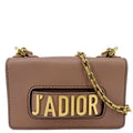 CHRISTIAN DIOR J'Adior Flap Mini Leather Chain Shoulder Bag Rose Poudre