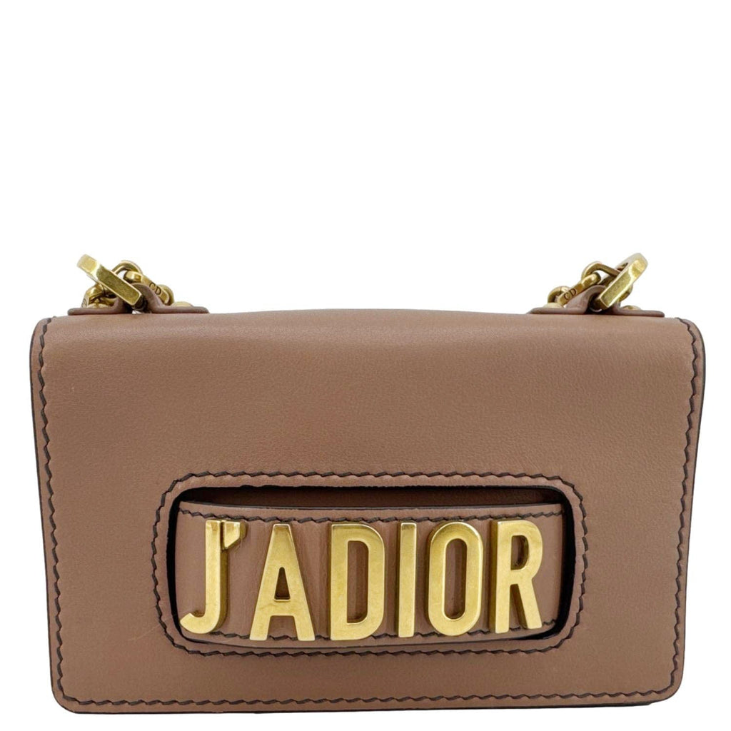 CHRISTIAN DIOR J'Adior Flap Mini Leather Chain Shoulder Bag Rose Poudre