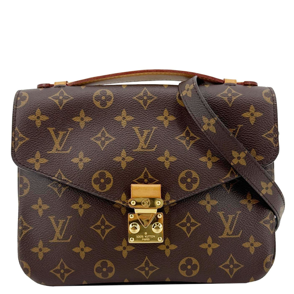 LOUIS VUITTON Metis Pochette Monogram Canvas Crossbody Bag Brown
