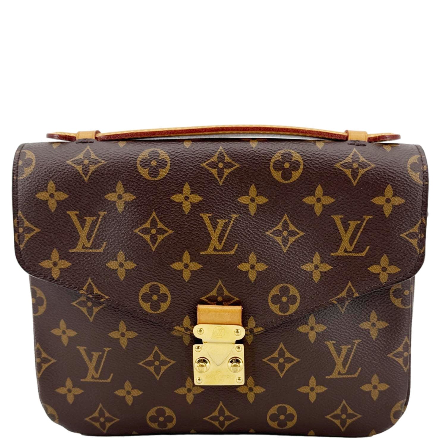 LOUIS VUITTON Metis Pochette Monogram Canvas Crossbody Bag Brown
