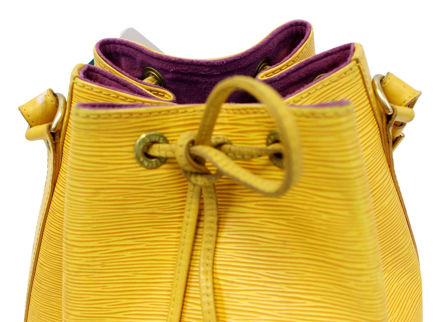 LOUIS VUITTON Yellow Epi Leather Large Noe Shoulder Bag