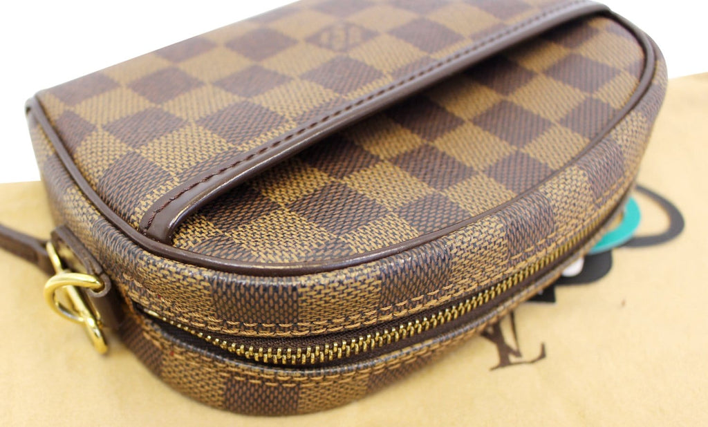 LOUIS VUITTON Damier Ebene Pochette Ipanema Shoulder Crossbody Bag