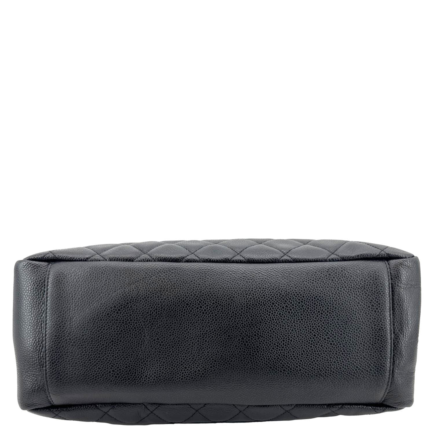 Chanel Grand Shopping Quilted Leather Tote Bag Black