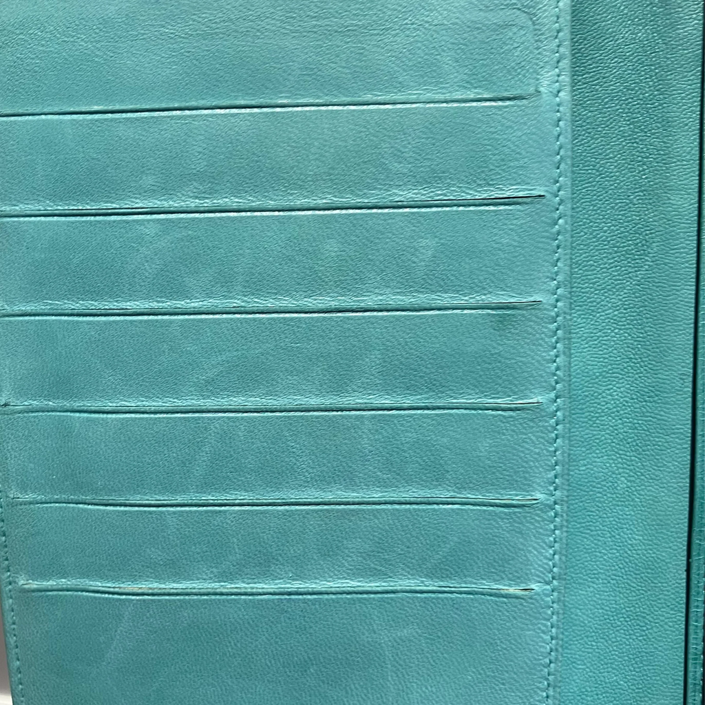 Chanel 1997-1999 Blue Caviar Long Wallet Purse