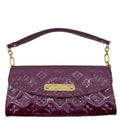 LOUIS VUITTON Sunset Boulevard Monogram Vernis Shoulder Bag Dark Purple