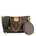 LOUIS VUITTON Multi Pochette Accessoires Monogram Canvas Crossbody Bag Brown