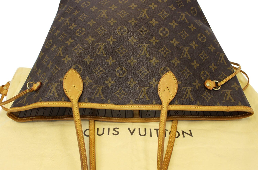 LOUIS VUITTON Monogram Canvas Neverfull MM Brown Tote Bag