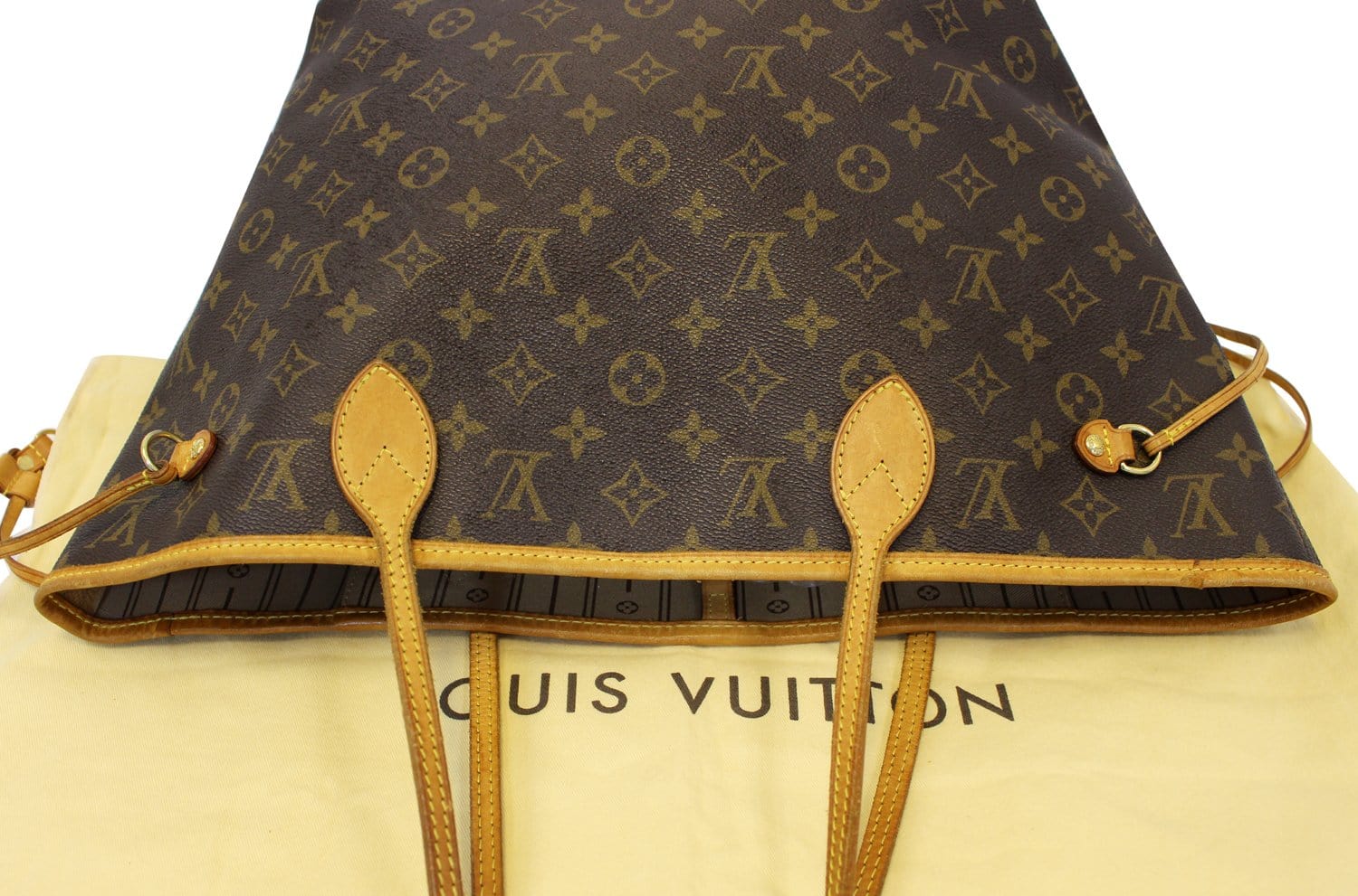 LOUIS VUITTON Monogram Canvas Neverfull MM Brown Tote Bag