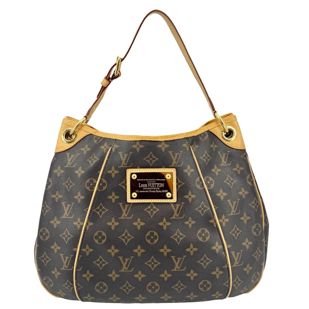 LOUIS VUITTON Galliera PM Monogram Canvas Shoulder Bag Brown