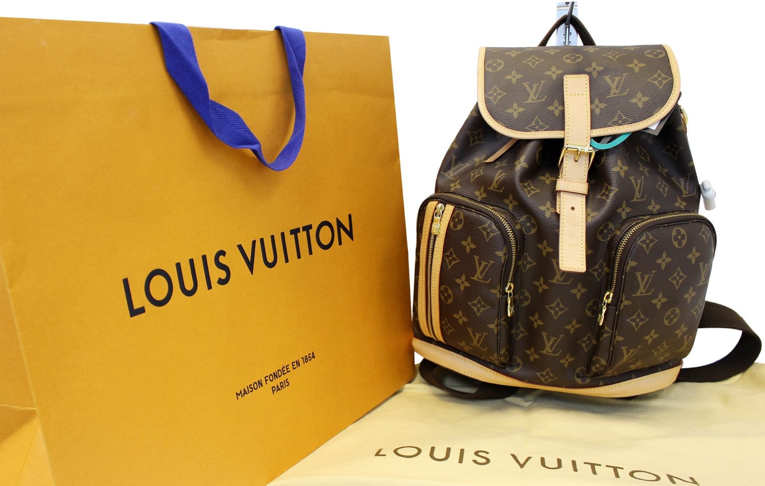 LOUIS VUITTON Monogram Canvas Sac A Dos Bosphore Backpack Bag