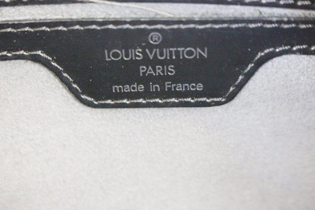 Louis Vuitton Epi Lether Soufflot Black Satchel Bag - Last Call