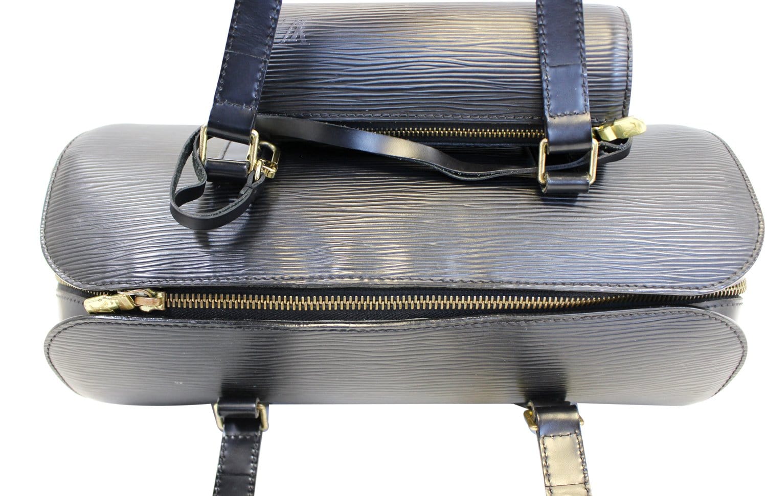 Louis Vuitton Epi Lether Soufflot Black Satchel Bag - Last Call