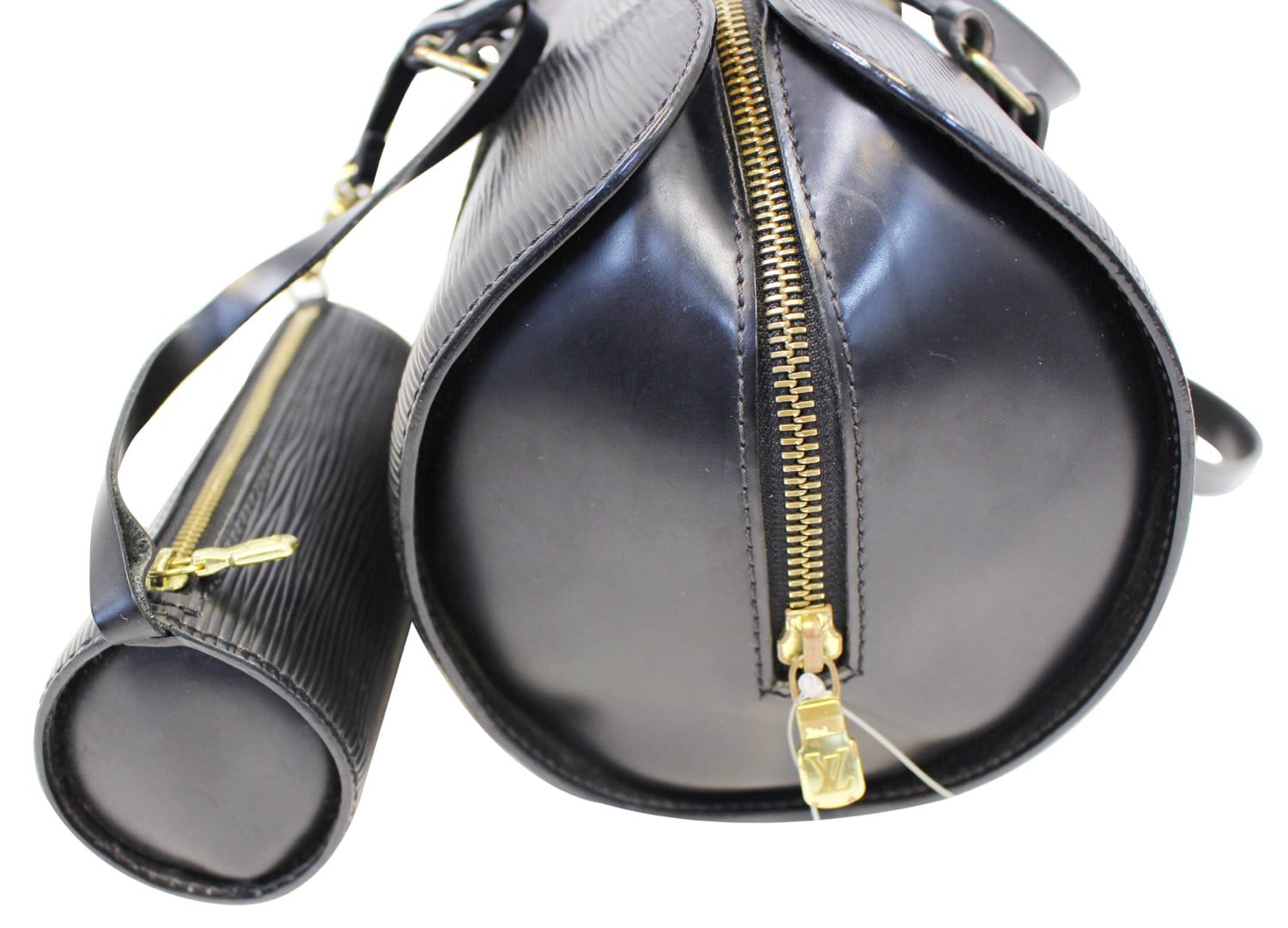 Louis Vuitton Epi Lether Soufflot Black Satchel Bag - Last Call