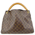 LOUIS VUITTON Artsy MM Monogram Canvas Shoulder Bag Brown