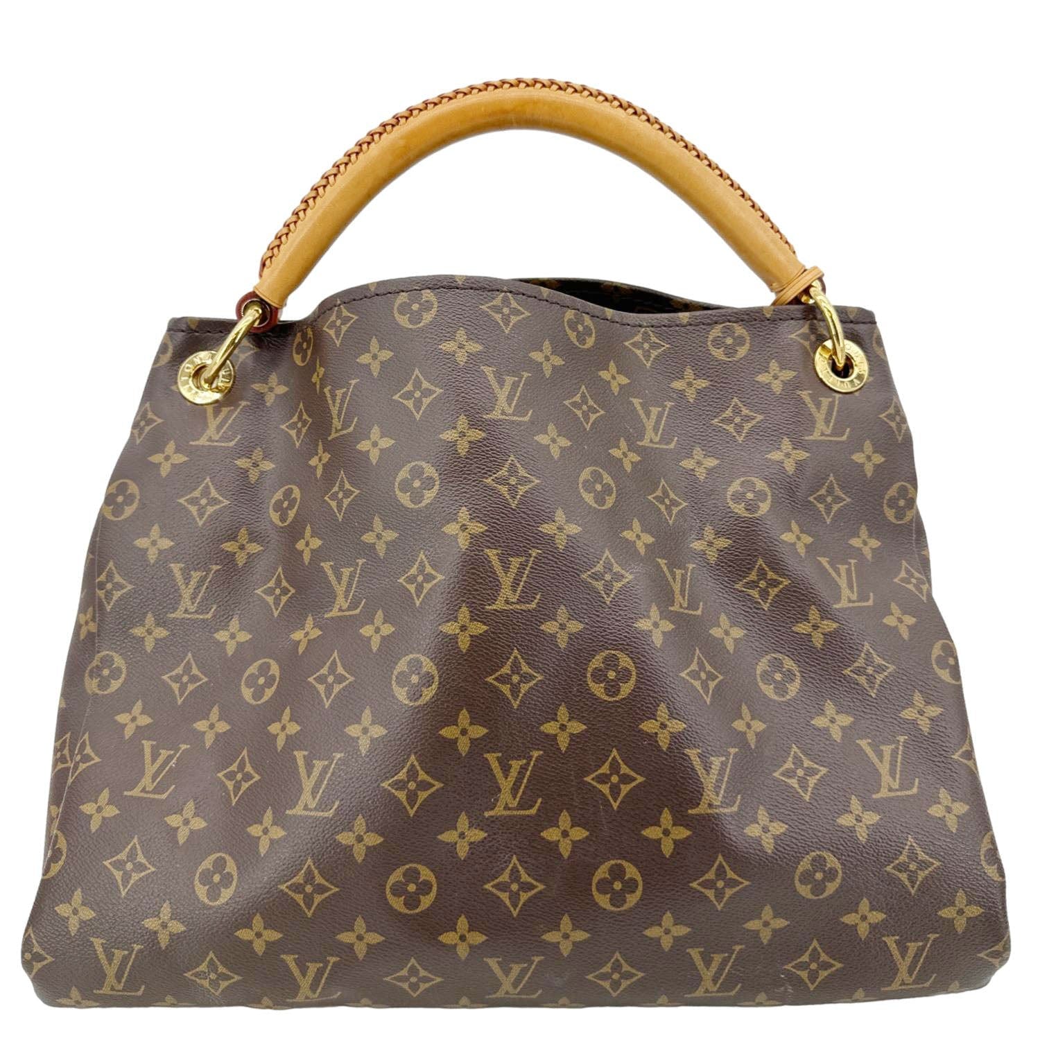 LOUIS VUITTON Artsy MM Monogram Canvas Shoulder Bag Brown