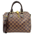 LOUIS VUITTON Speedy 25 Bandouliere Damier Ebene Shoulder Bag Brown