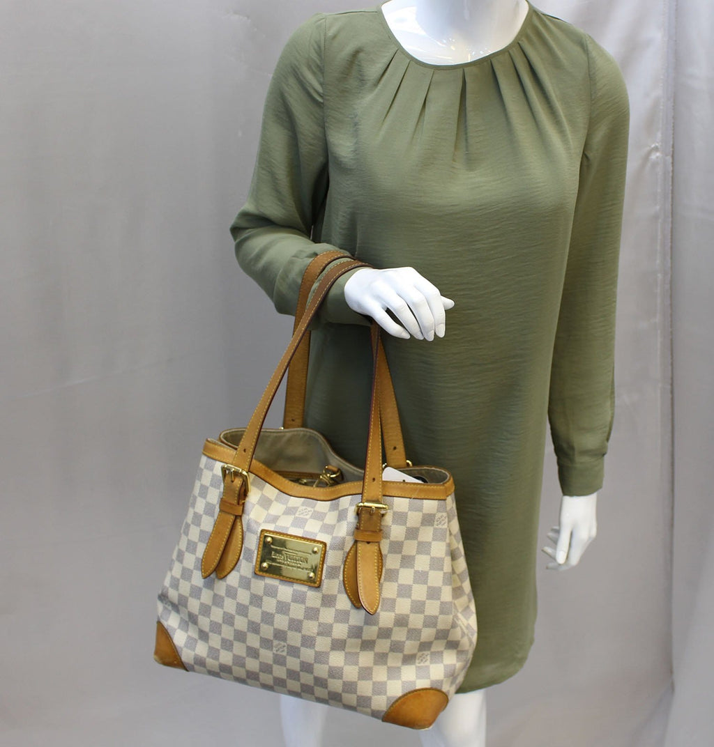 LOUIS VUITTON Damier Azur Hampstead MM Shoulder Bag - Sale