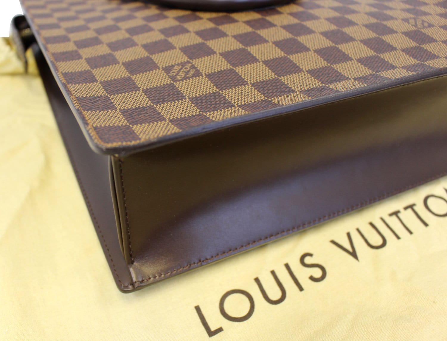 LOUIS VUITTON Damier Ebene Venice Sac-Plat Tote Bag