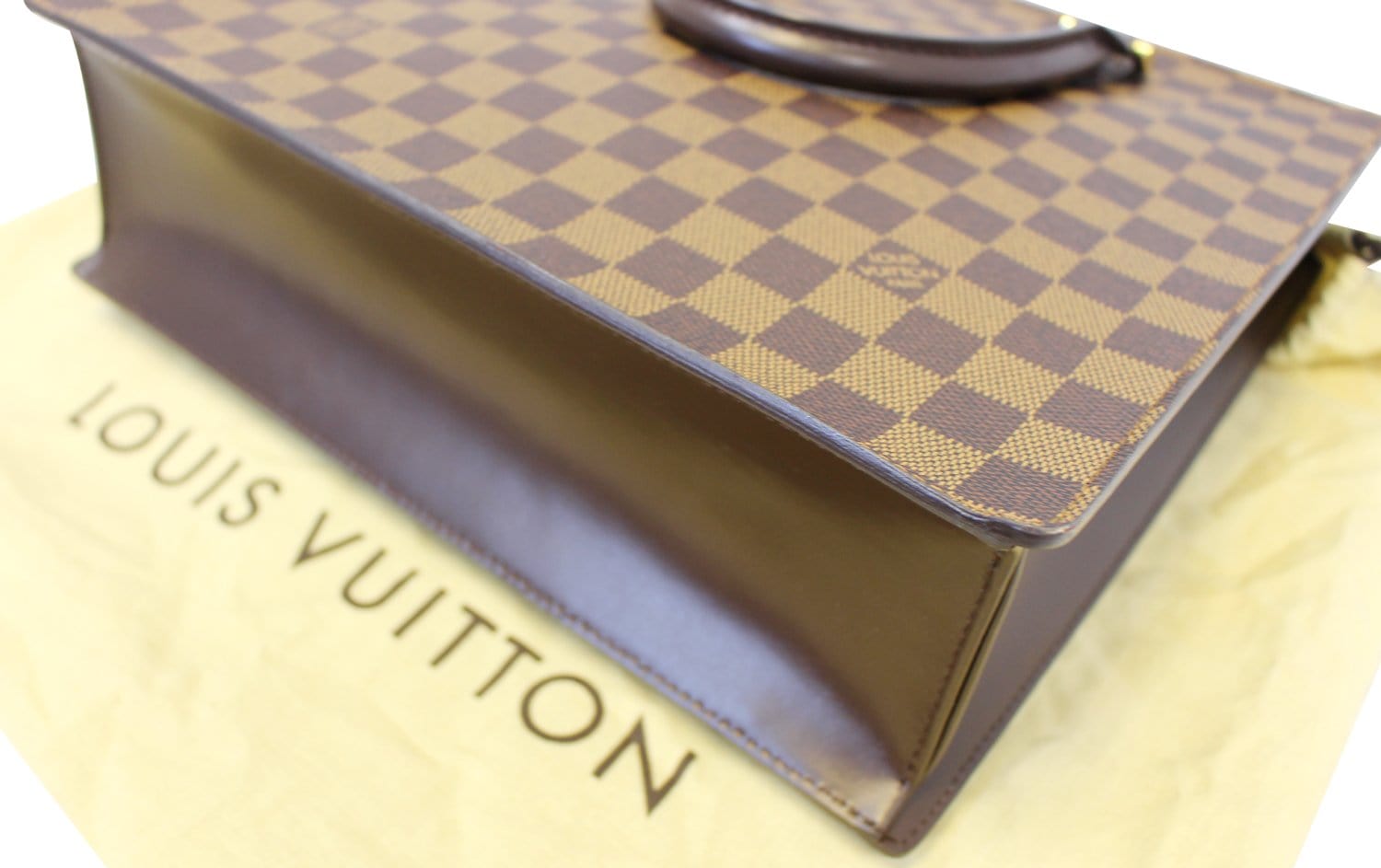 LOUIS VUITTON Damier Ebene Venice Sac-Plat Tote Bag