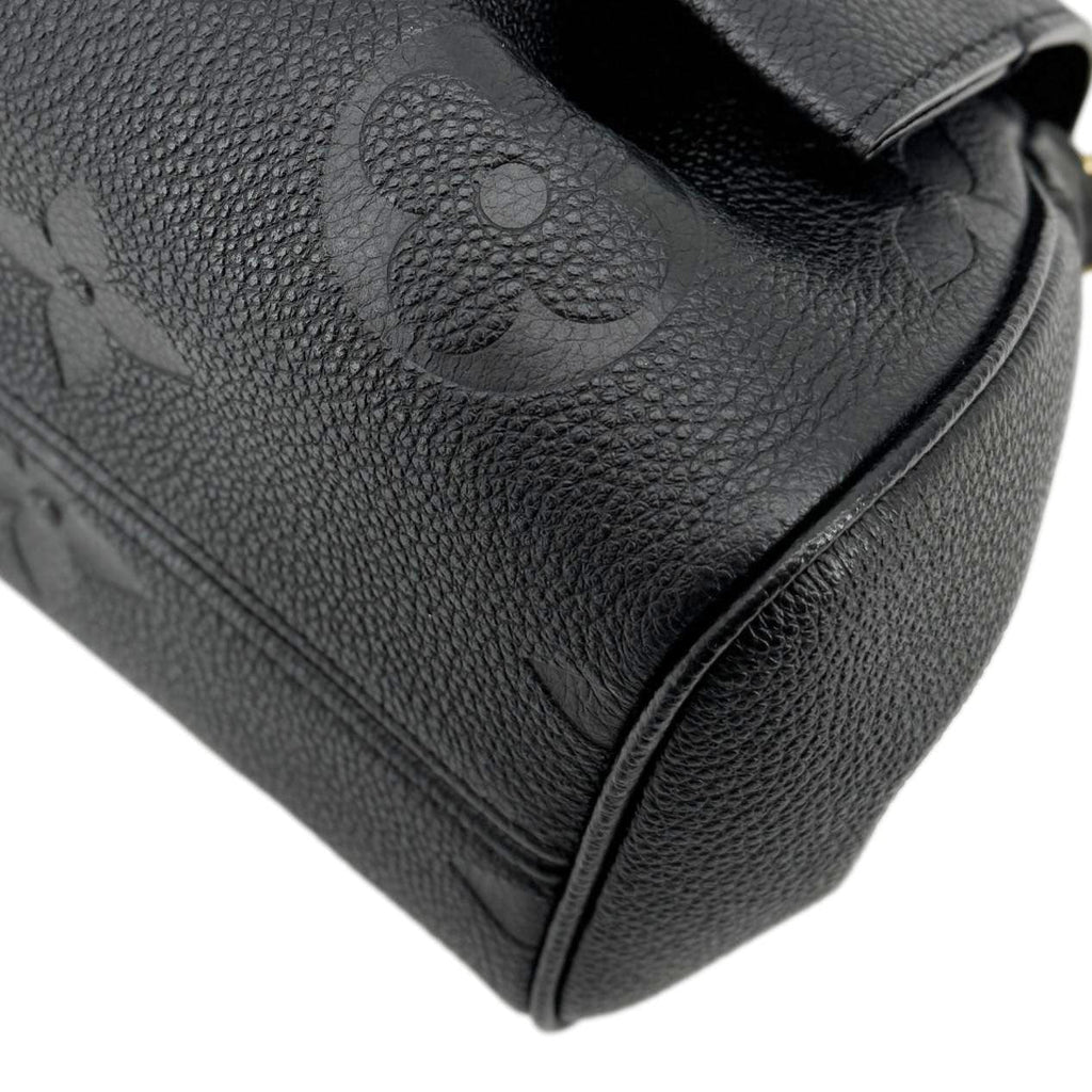 LOUIS VUITTON Favorite Monogram Empreinte Leather Shoulder Bag Black