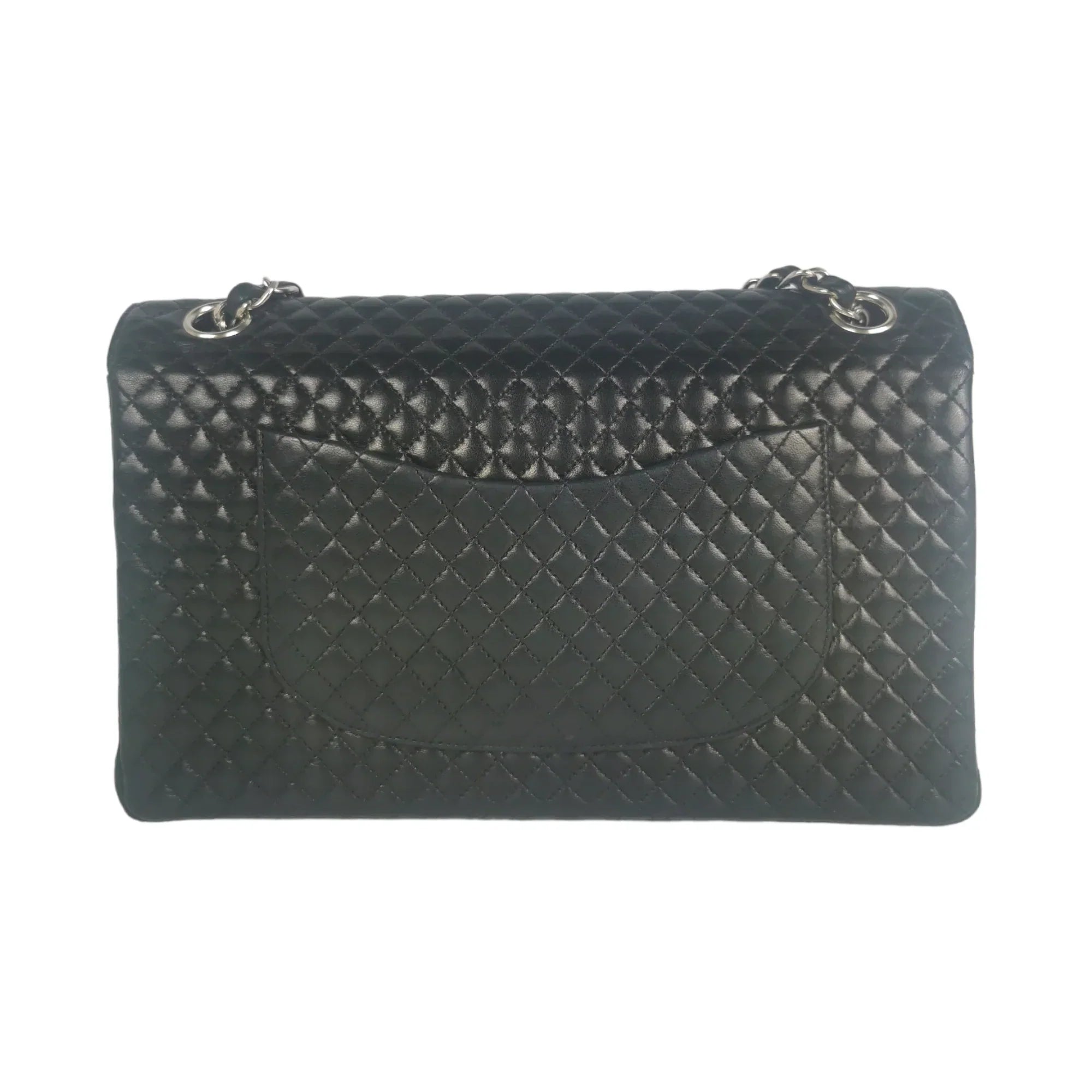 Chanel Classic Single Flap Medium Black Micro Lambskin SiLouis Vuittoner