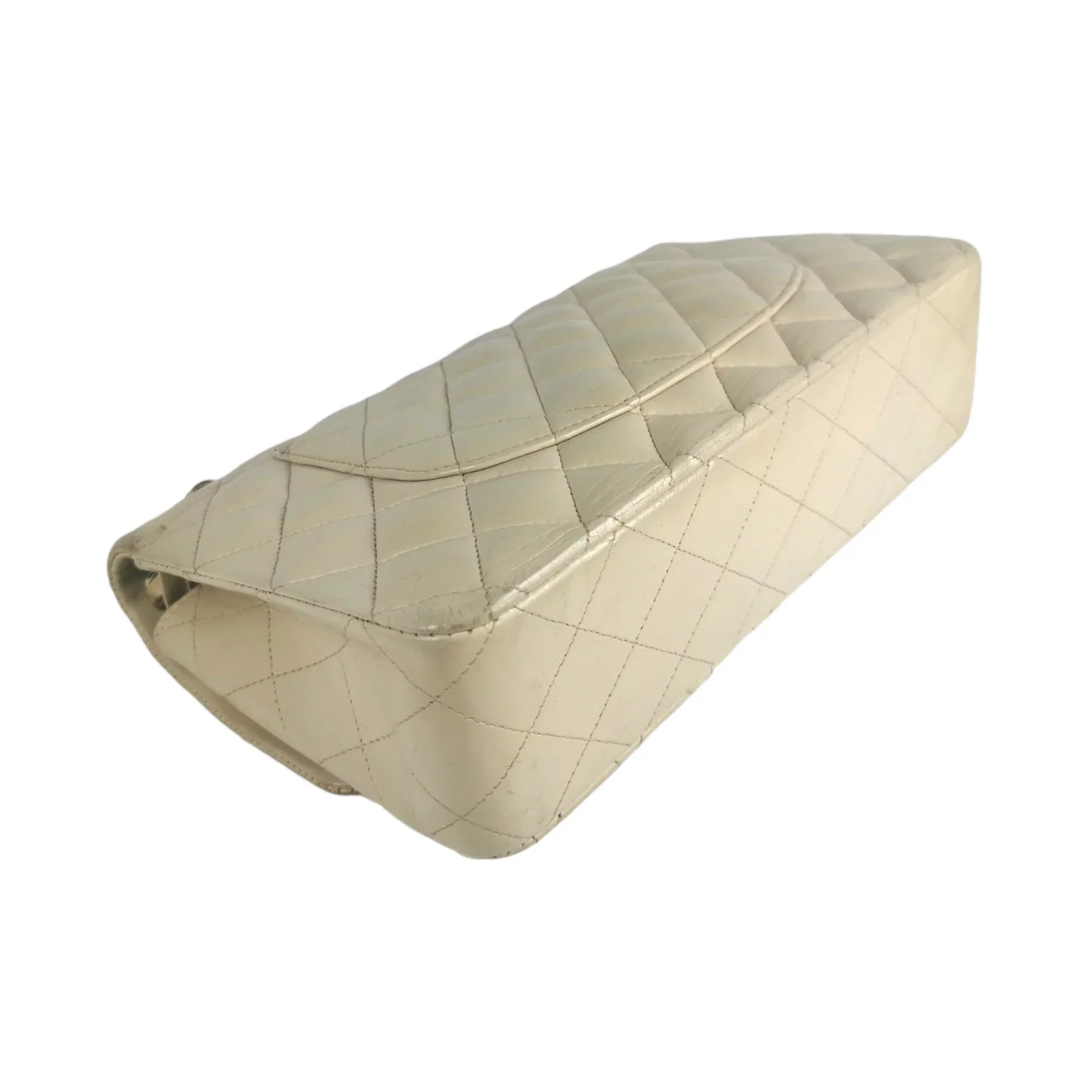 Chanel Classic Double Flap Medium Ivory Lambskin SiLouis Vuittoner