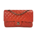 Chanel Classic Double Flap Medium Red Lambskin SiLouis Vuittoner
