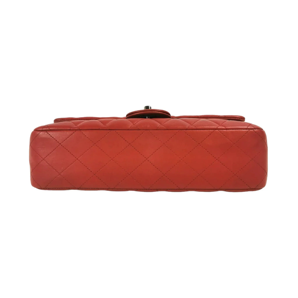 Chanel Classic Double Flap Medium Red Lambskin SiLouis Vuittoner