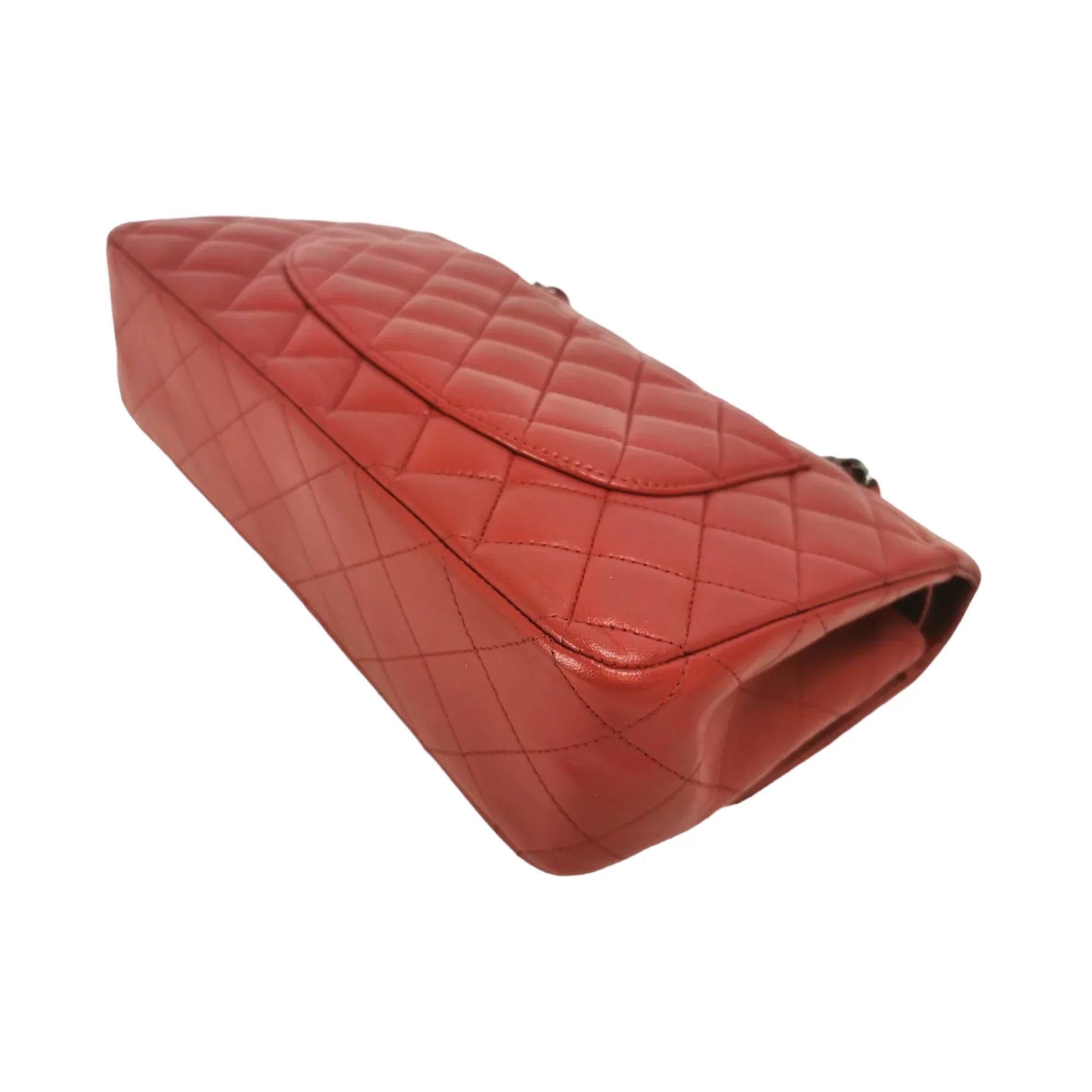 Chanel Classic Double Flap Medium Red Lambskin SiLouis Vuittoner
