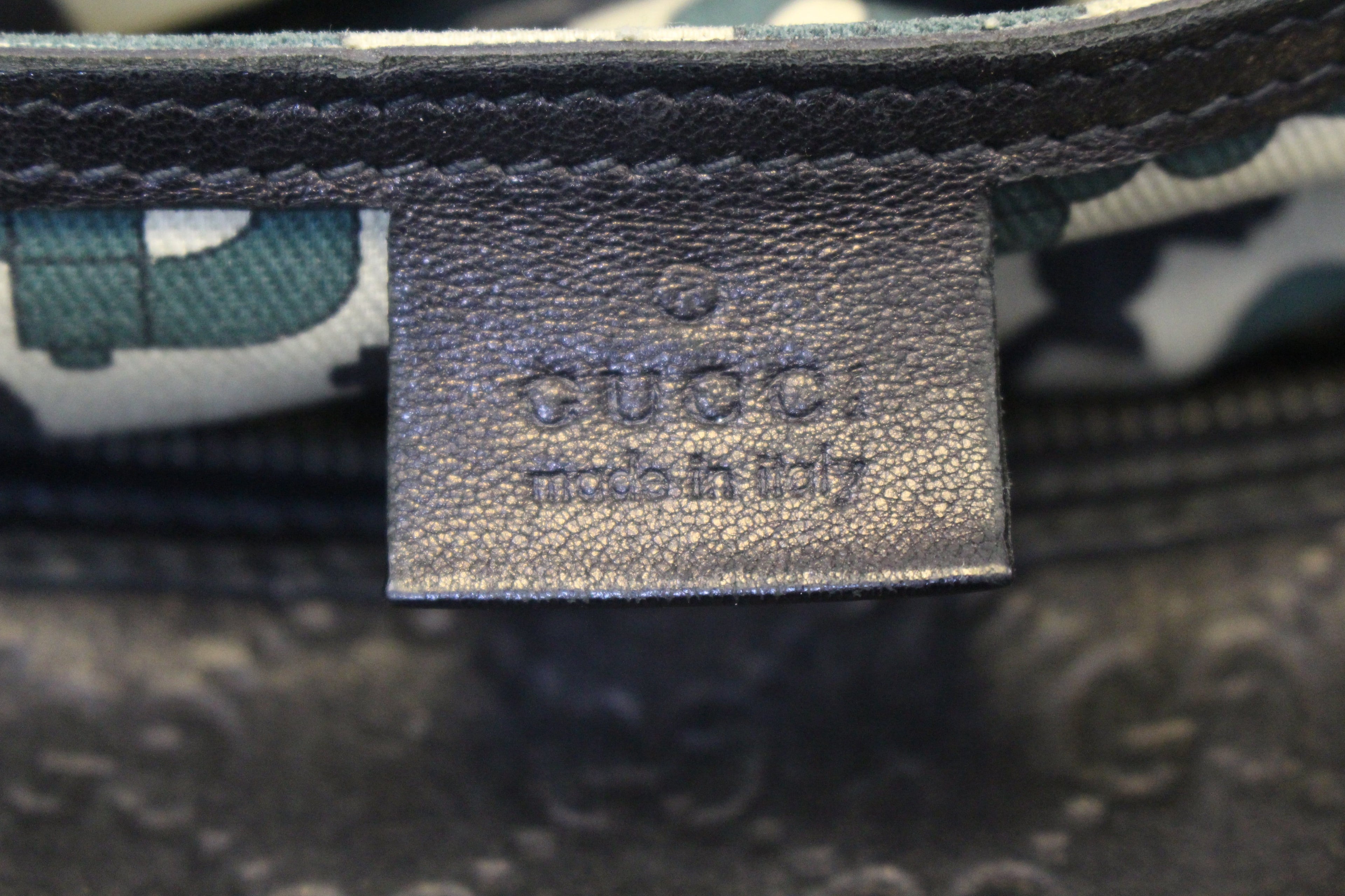 GUCCI Gucci Guccissima Leather Black Boston Bag 203696