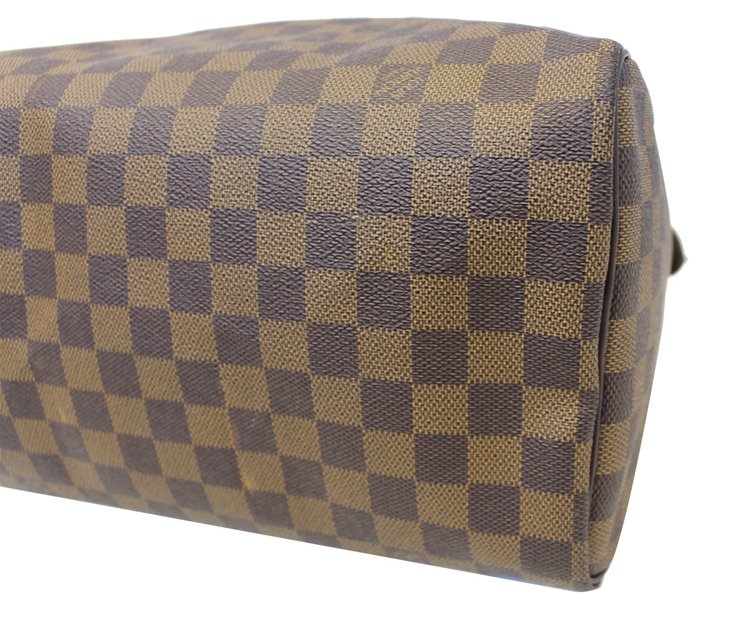 LOUIS VUITTON Damier Ebene Speedy 30 Brown Satchel Bag