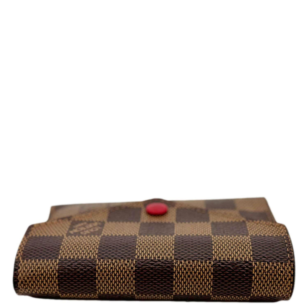 LOUIS VUITTON Victorine Damier Ebene Wallet Brown