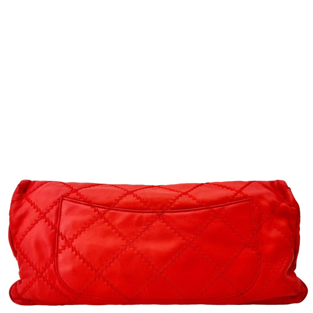 Chanel Ultimate Stitch Flap Large Quilted Leather Crossbody Bag Red