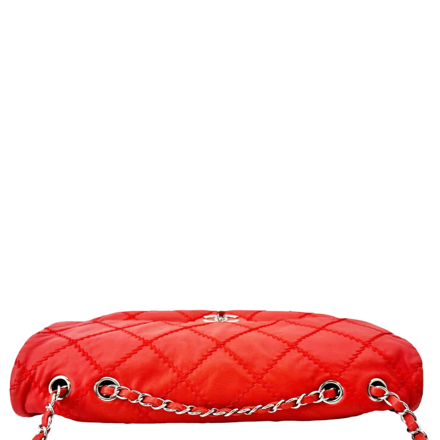 Chanel Ultimate Stitch Flap Large Quilted Leather Crossbody Bag Red