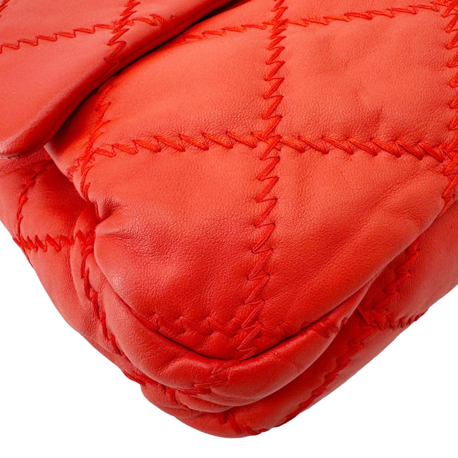 Chanel Ultimate Stitch Flap Large Quilted Leather Crossbody Bag Red
