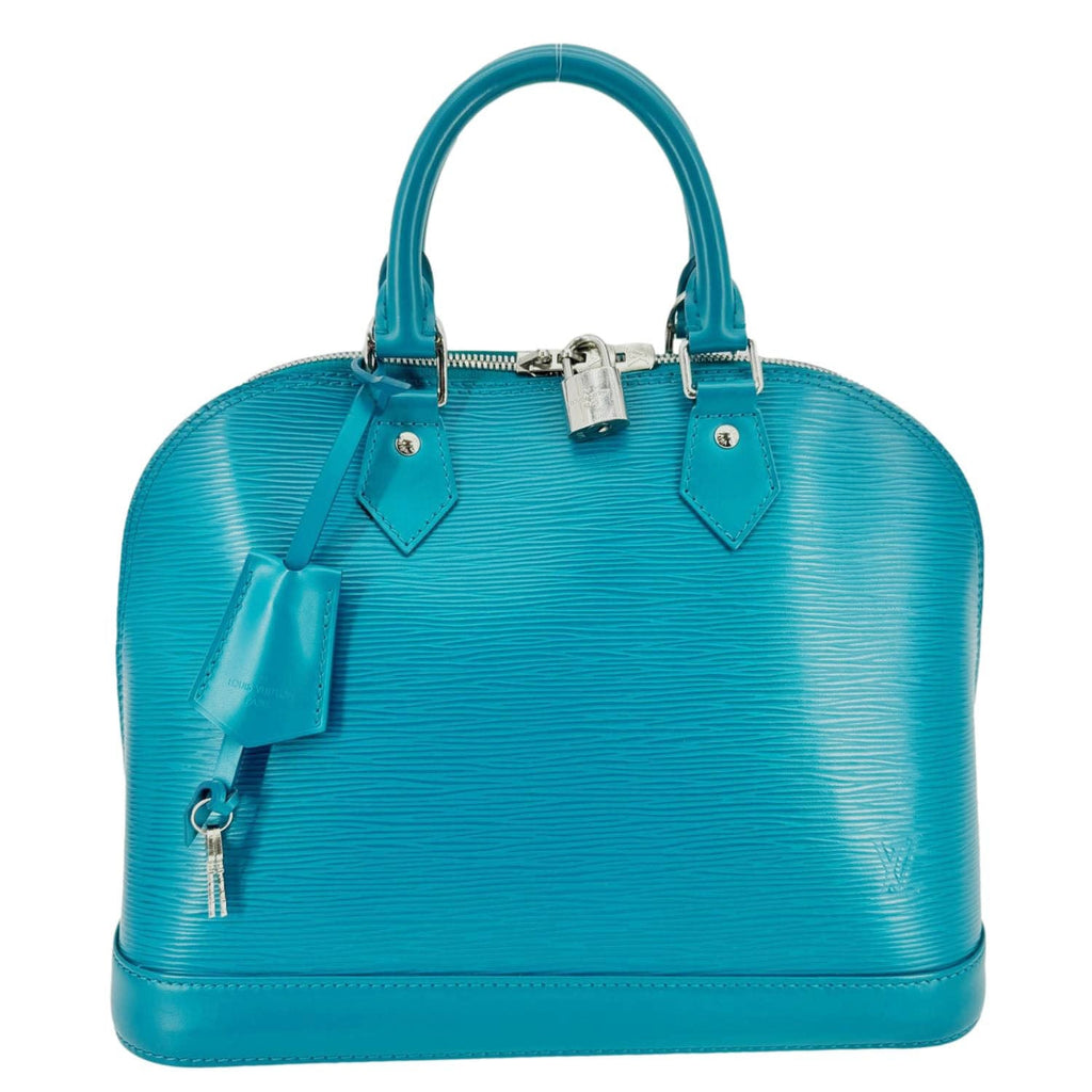 LOUIS VUITTON Alma PM Epi Leather Satchel Bag Mountain Meadow