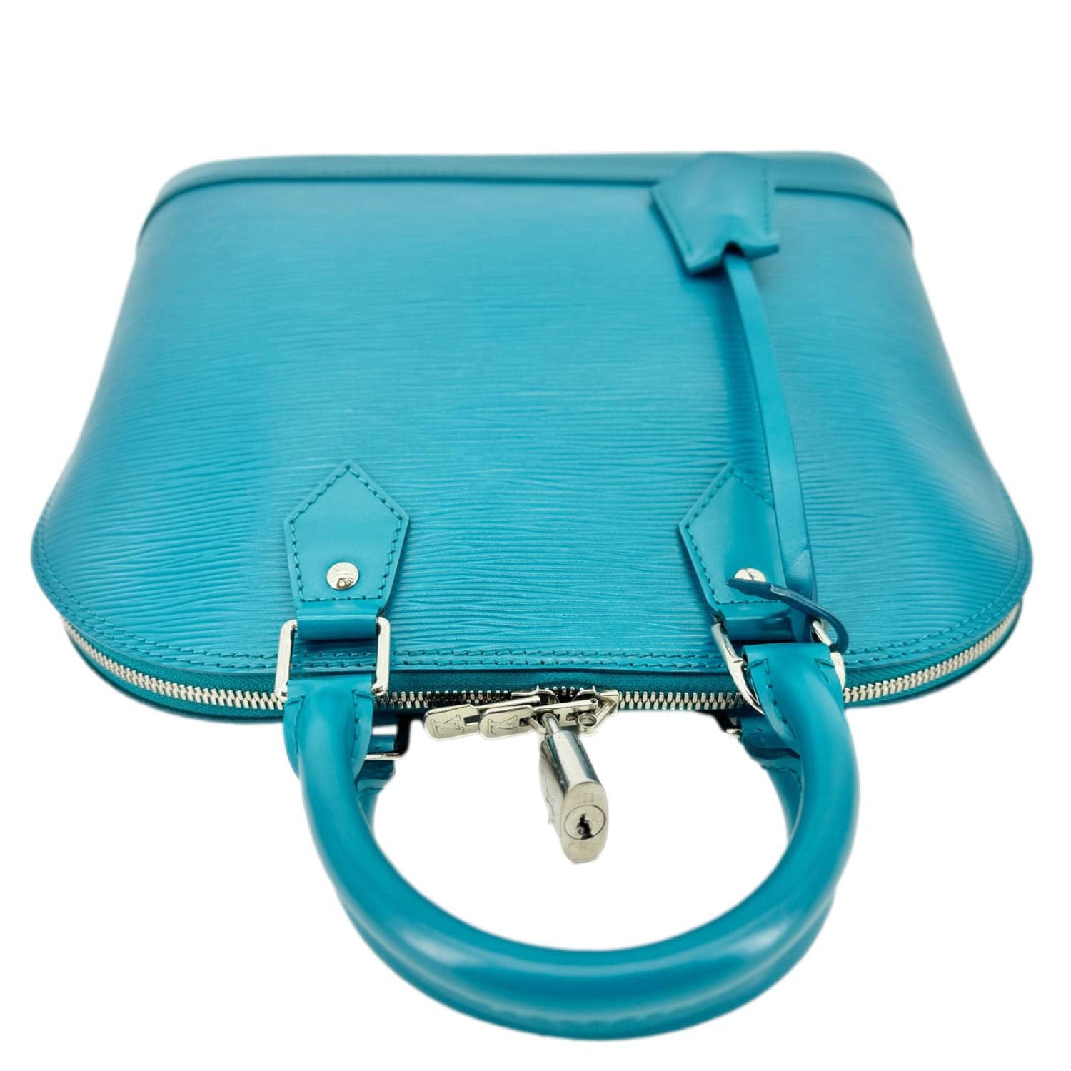 LOUIS VUITTON Alma PM Epi Leather Satchel Bag Mountain Meadow