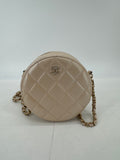 Chanel 53764-SYB Chanel Iridescent Pearl Strap Round Bag