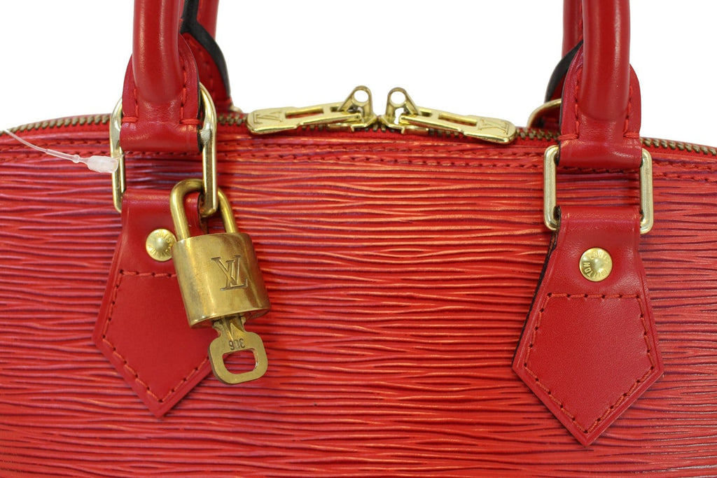 Louis vuitton  Handbag Epi Leather Red Alma PM